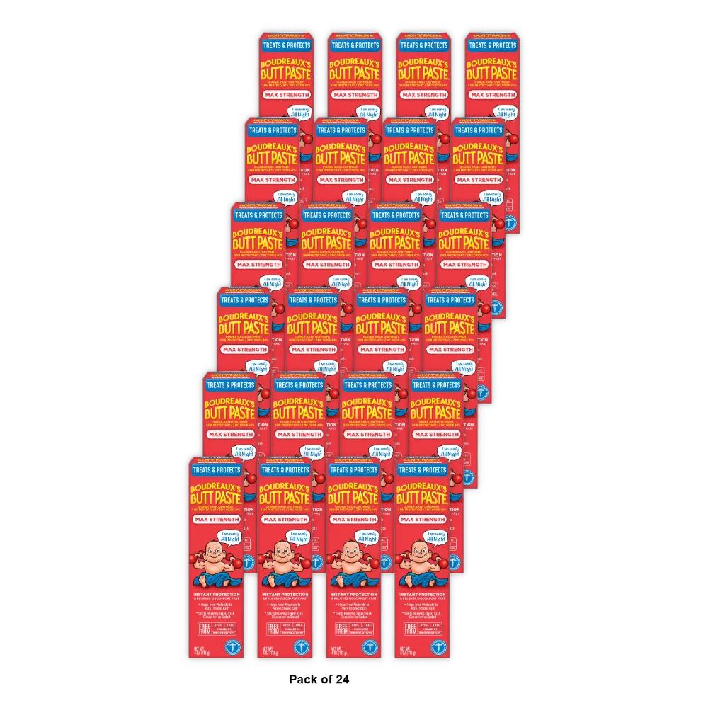 Boudreauxs Maximum Strength Butt Paste Diaper Rash Ointment4Oz (Pack of 24)