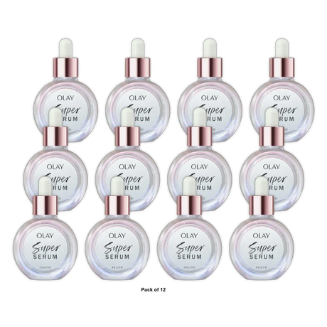 Olay Skin Care Super Serum Facial Serum, 5 In 1 Anti-Aging, All Skin Types, 1.0 Fl Oz (Pack Of 12)