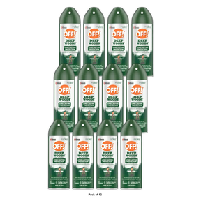 Off Deep Woods Insect Repellent Spray Unscented 23.8% Deet6Oz (Pack of 12)