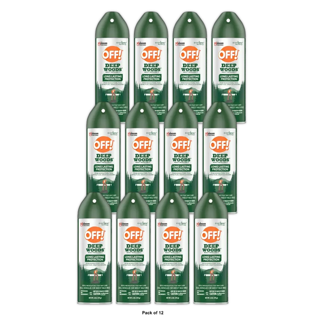 Off Deep Woods Insect Repellent Spray Unscented 23.8% Deet6Oz (Pack of 12)