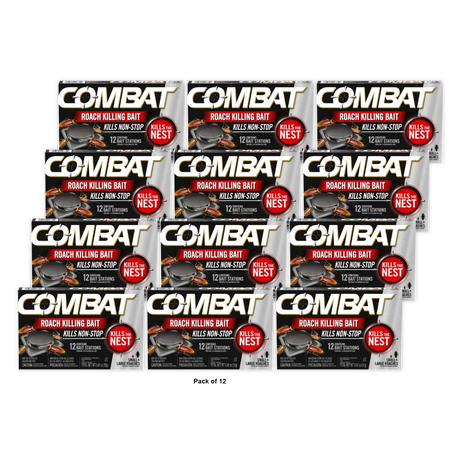Combat Roach Killing Bait 10 Count 0.42Oz (Pack Of 12)