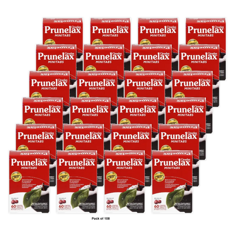 Prunelax Ciruelax Minitabs Natural Laxative Dietary Supplement Tablets 60Ct 0.27oz (Pack of 108)