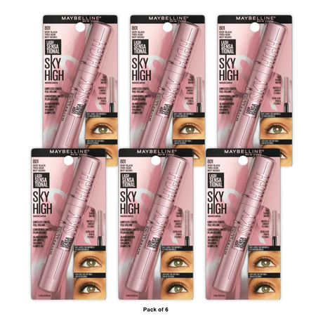 Maybelline New York Sky High Washable Mascara Makeup Volumizing 0.32oz (Pack of 72)