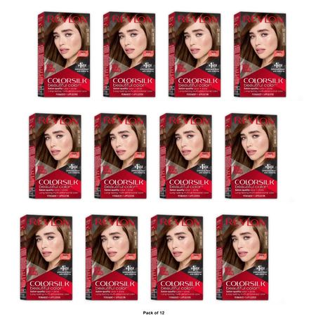 Revlon Colorsilk Beautiful Color Permanent Hair Color 51 Light Brown 7.36oz (Pack of 12)