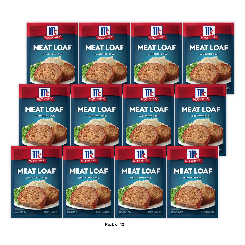McCormick Classic Meat Loaf Seasoning Mix Packet 1.5Oz (Pack of 12)