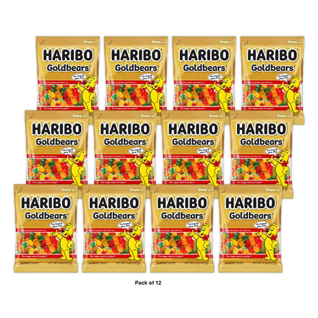 Haribo Gold Bears Gummi Candy Original 5Oz (Pack of 12)