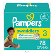 Pampers Swaddlers Active Baby Diapers Size 3 77.28Oz (Pack of 1)