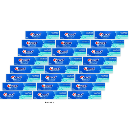 Crest 3D White Vibrant Mint Toothpaste 2.3 oz (Pack of 24)