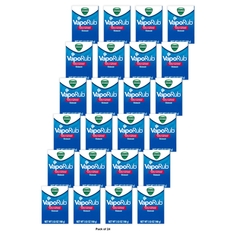 Vicks Vaporub Ointment 100 Gm 3.53Oz (Pack of 24)