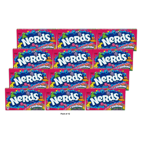 Wonka Rainbow Nerds On the Go Concession Candy 5Oz (Pack of 12)
