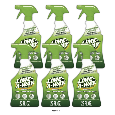 Lime-A-Way Lime Calcium Rust Cleaner Turbo Foam 22Oz (Pack of 6)