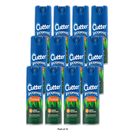 Cutter Backwoods Insect Repellent Aerosol Spray6Oz (Pack of 12)