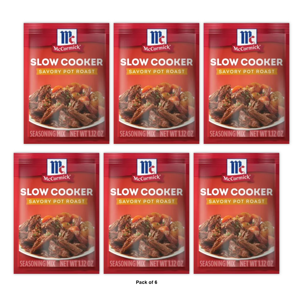 Mccormick Slow Cooker Savory Pot Roast Seasoning Mix - 1.3 Oz (Pack Of 12)