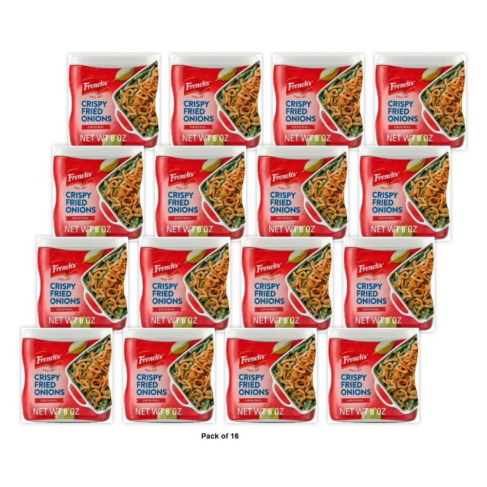 French's French Fried Onions Original 6Oz (Pack of 16)