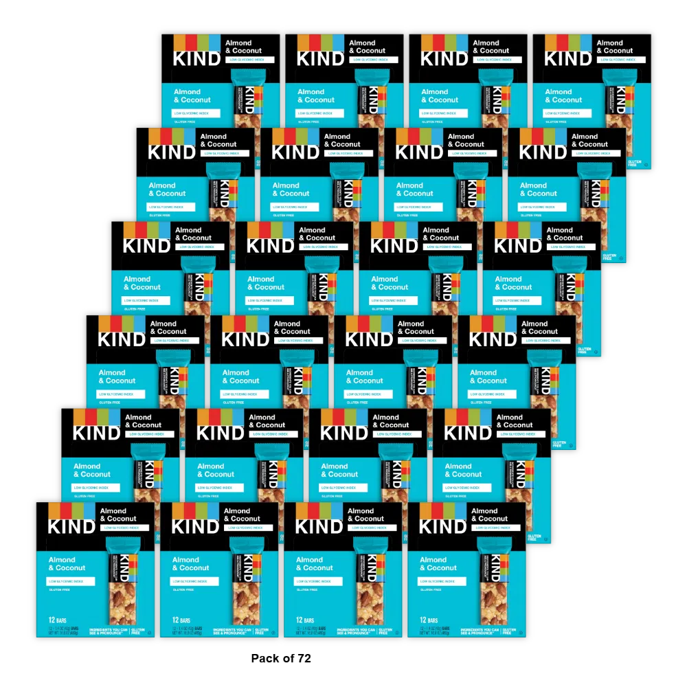 Kind Fruit And Nut Bar Almond And Coconut 1.4Oz (Pack of 72)