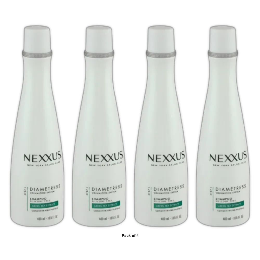 Nexxus Diametress Weightless Volume Hair Shampoo 13.5Oz (Pack of 4)