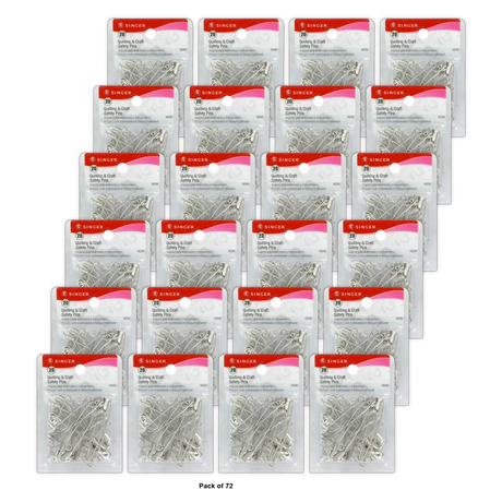 Singer Quilting and Craft Safety Pins 0.64Oz (Pack of 72)