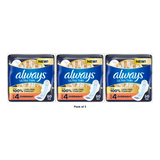 Always Ultra Thin Pads Size 4 Overnight Absorbency Unscented with Wings,11.84 oz 50 Ct (Pack of 3)