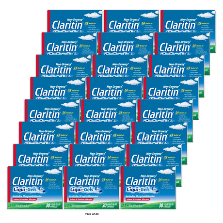 Claritin Liqui-Gels Non-Drowsy 24 Hrs Allergy Relief Tablets 8.47oz (Pack of 36)
