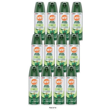Off Deep Woods Dry Aerosol Spray4Oz (Pack of 12)