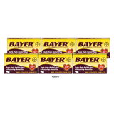 Bayer Aspirin Pain Reliever 325Mg Tablets - 100 Tablets 2.9oz (Pack of 36)