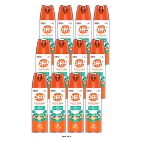 Off Skintastic Familycare Smooth Dry Insect Repellent Aerosol4Oz (Pack of 12)