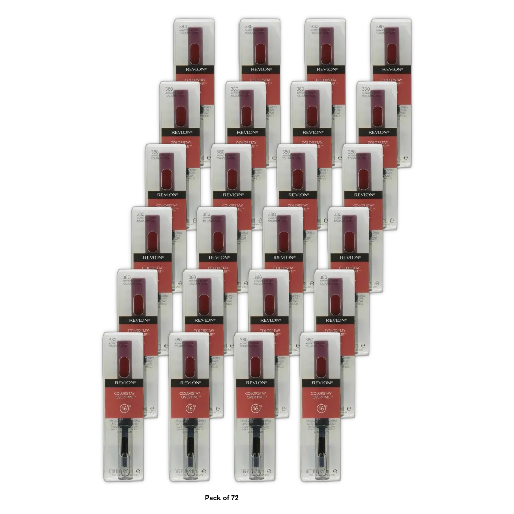 Revlon Colorstay Overtime Lip Color With Softflex Always Sienna #380 0.85oz (Pack of 72)