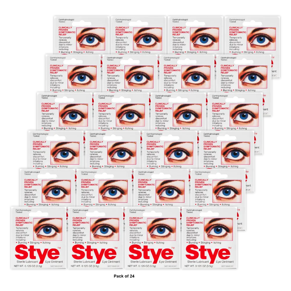 Stye Sterile Lubricant Eye Ointment 0.125Oz (Pack Of 24)