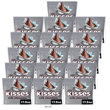Hersheys Kisses Milk Chocolate Candy 17.9Oz (Pack of 16)