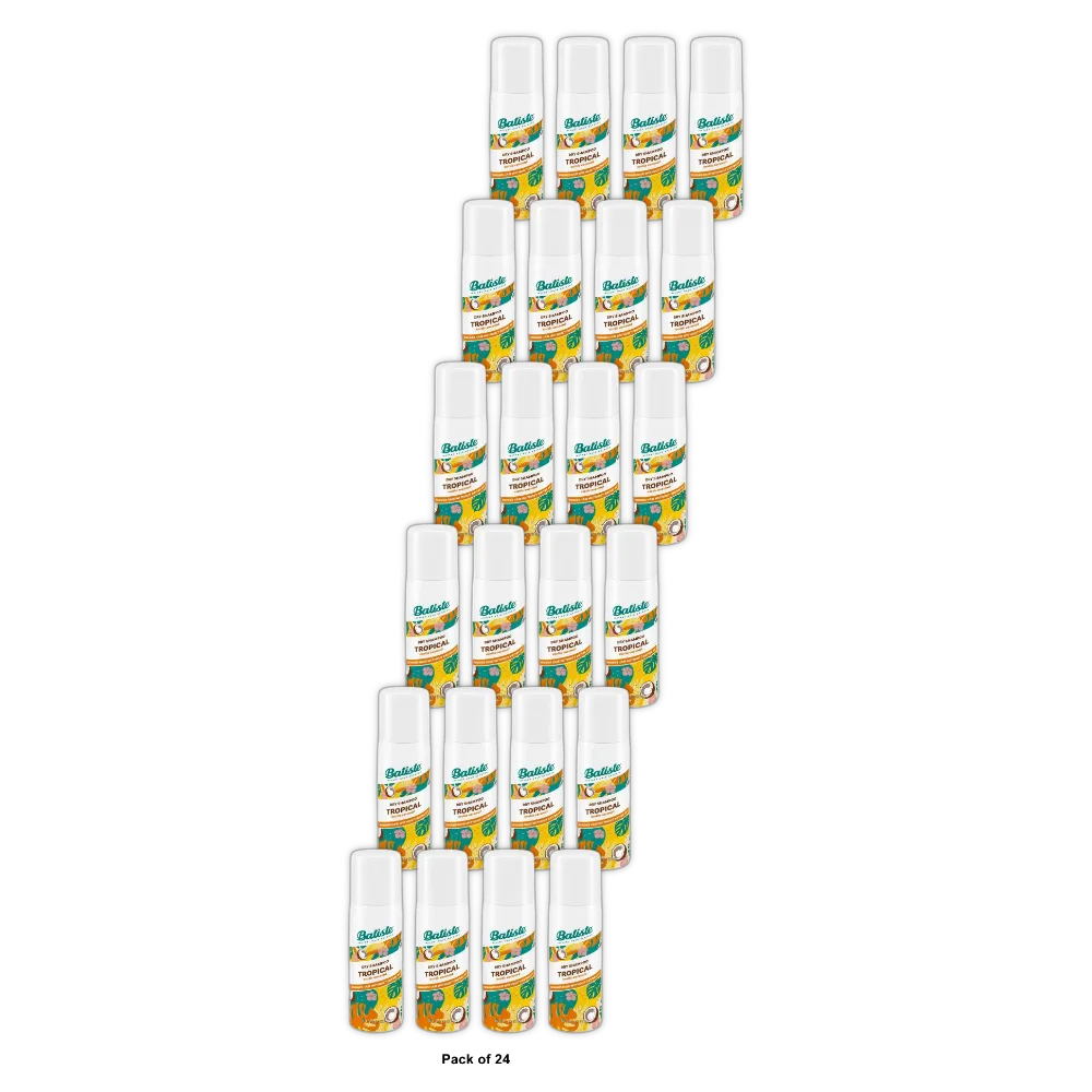 Batiste Dry Shampoo Tropical Fragrance Mini 1.06Oz (Pack of 24)