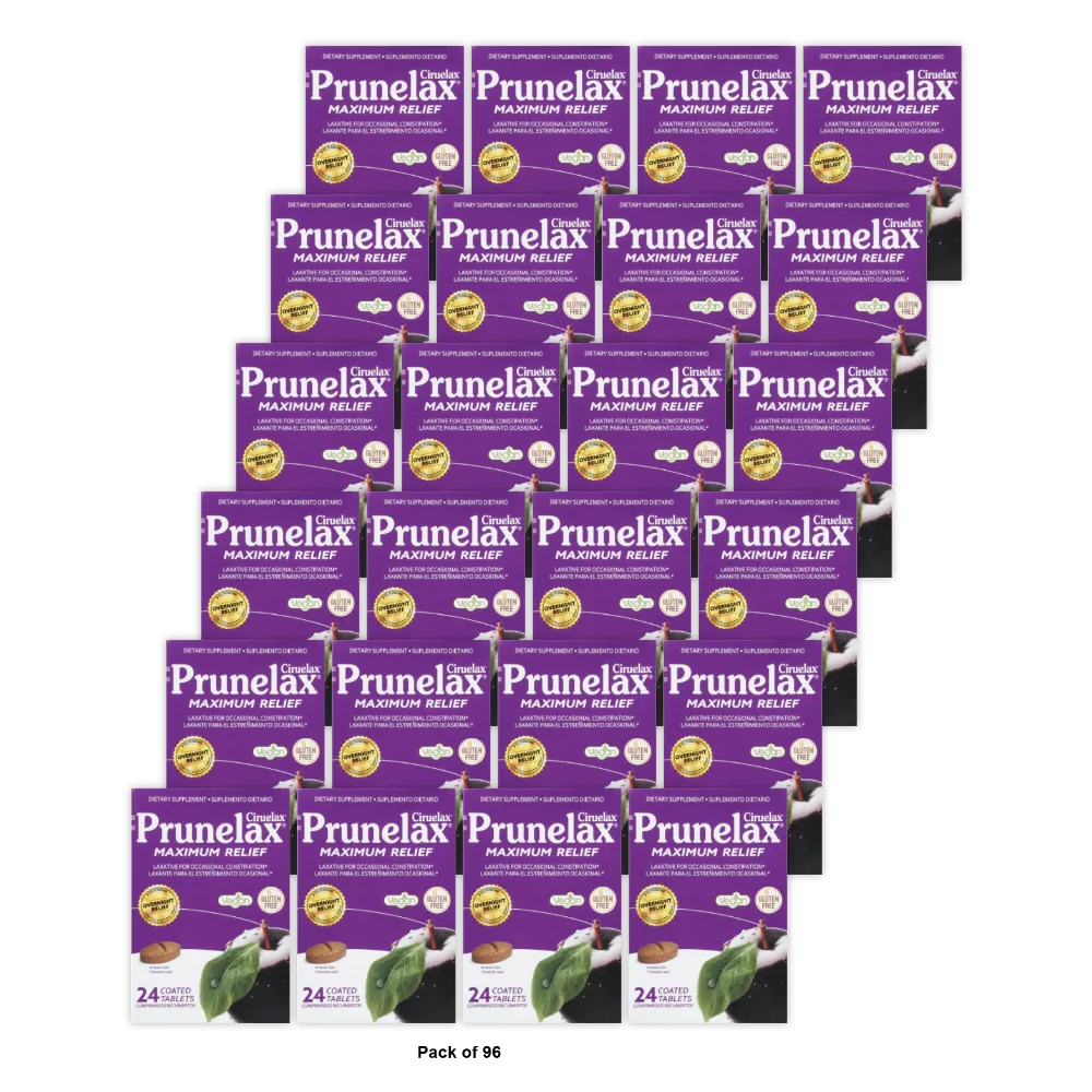 Prunelax Natural Laxative Extra Strength Tablets 1.12oz (Pack of 96)