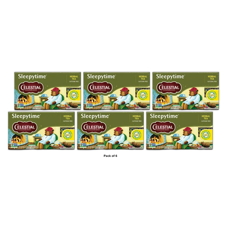 Celestial Seasonings Sleepytime Natural Herb Tea 20 Bags 2.6Oz (Pack Of 6)