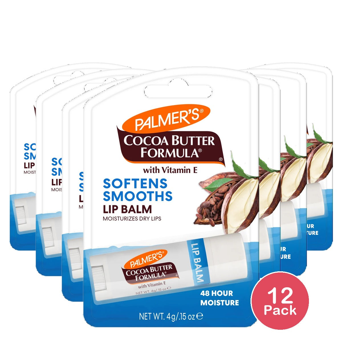 Palmer's Cocoa Butter Formula Ultra Moisturizing Lip Balm SPF 15 Original - .15 0.15 Oz (Pack of 12)