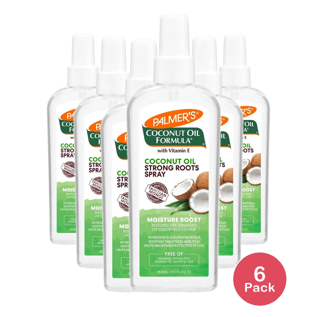 Palmer's Coconut Oil Formula Moisture Boosts Strong Roots Spray 5.1 fl. oz. 5.1 Fl. Oz (Pack of 6)