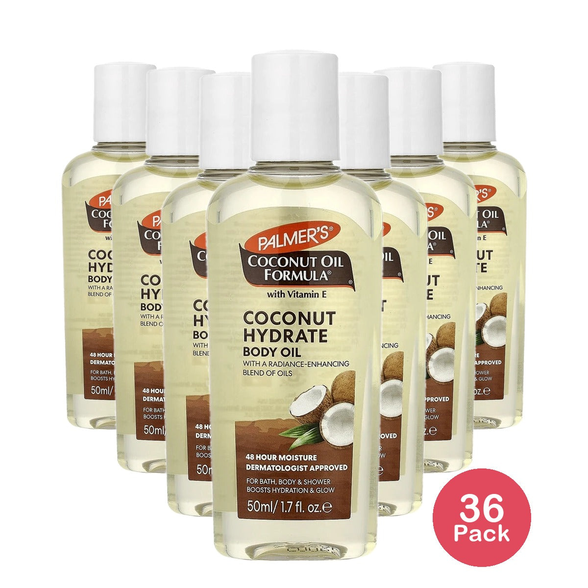 Palmer's Coconut Oil Formula® with Vitamin E Coconut Hydrate Body Oil 1.7 fl o 1.7 Fl. Oz (Pack of 36)