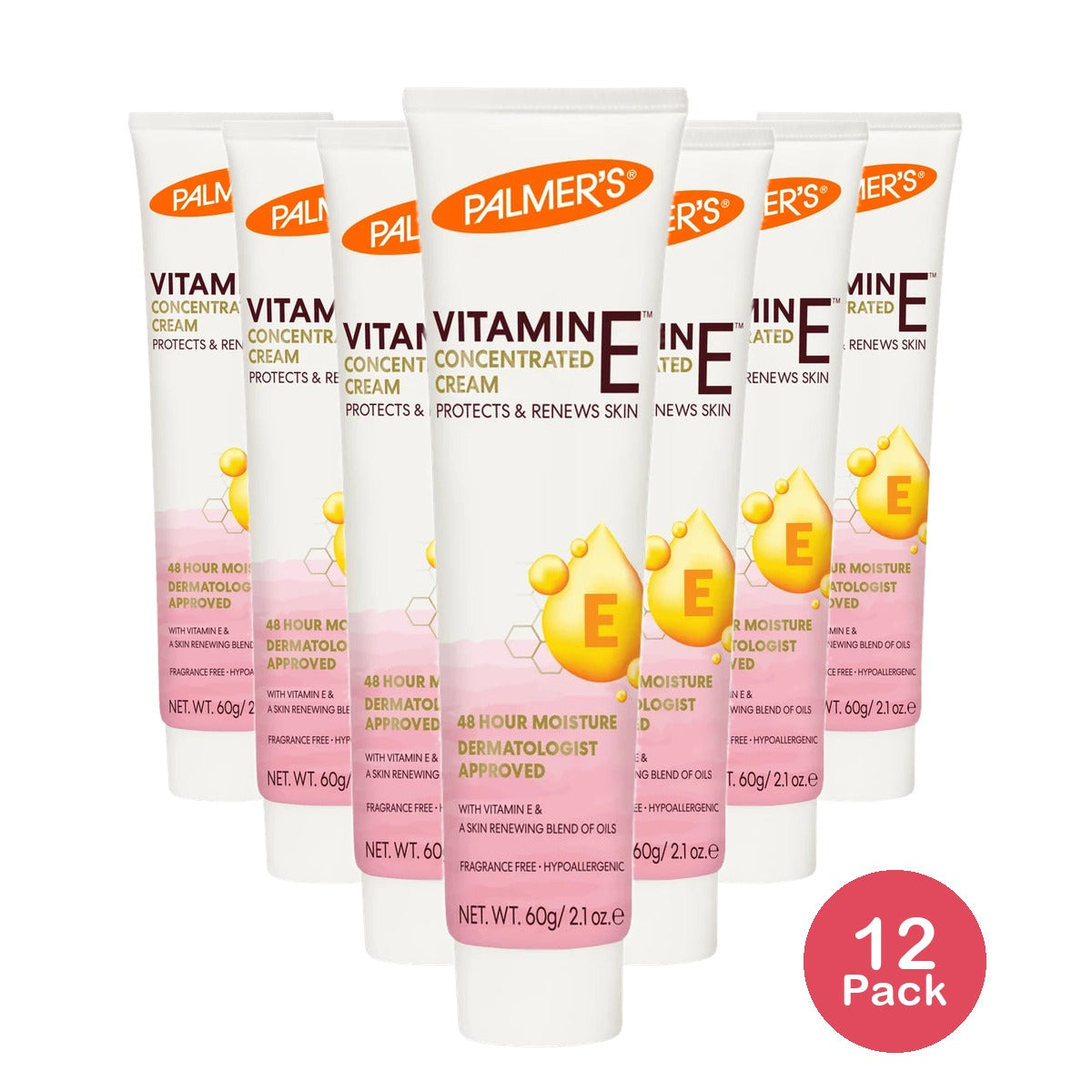 Palmer's Natural Vitamin E Concentrated Cream for dry skin 2.1 oz. 2.1 Oz (Pack of 12)