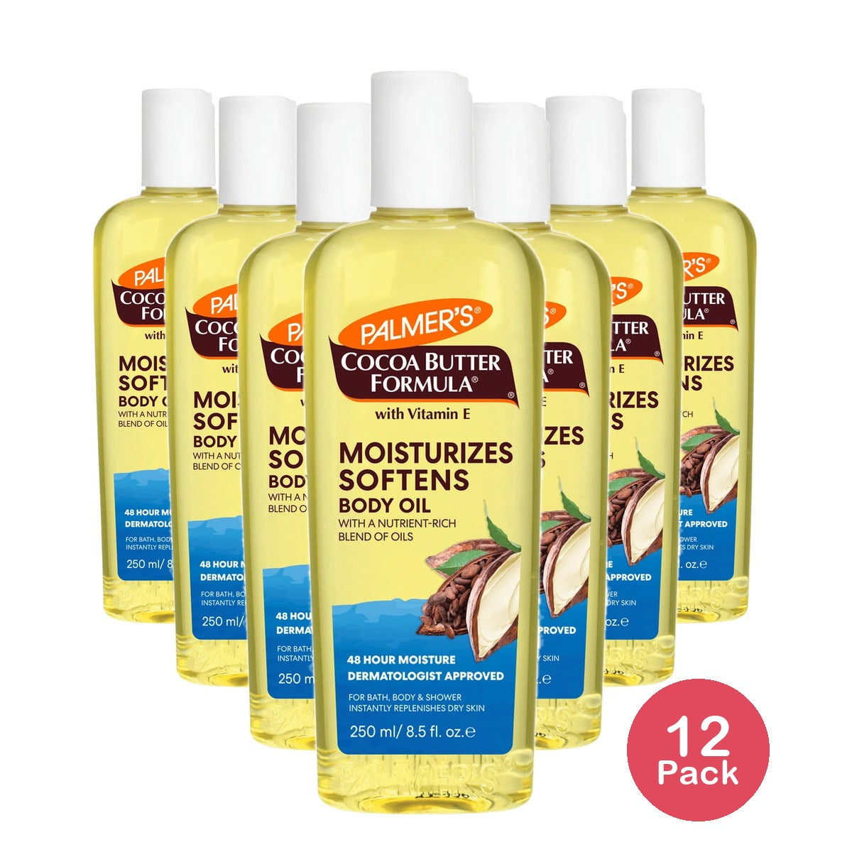 Palmers Cocoa Butter Formula Moisturizing Body Oil Cocoa & Shea - 8.5 fl oz (Pack of 12)