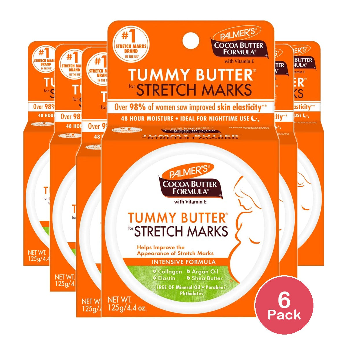Palmer's Cocoa Butter Formula Tummy Butter For Stretch Marks 4.4 Oz (Pack of 6)