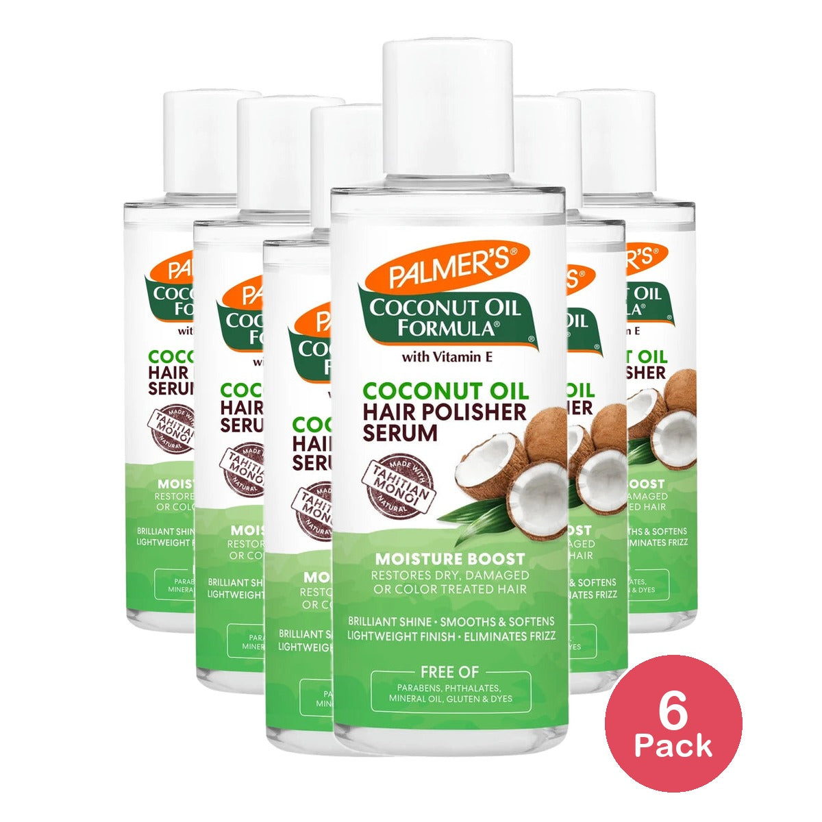 Palmer's Coconut Oil Formula Hair Polisher 6 Oz (Pack of 6)