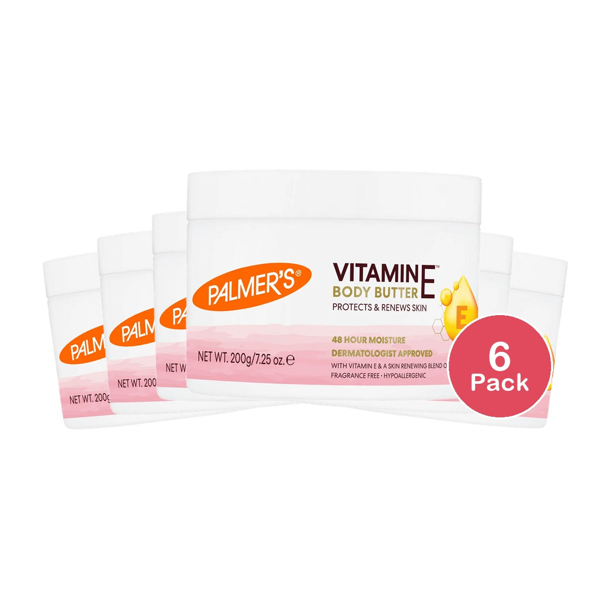 Palmer's Natural Vitamin E Body Butter 7.3 Oz (Pack of 6)