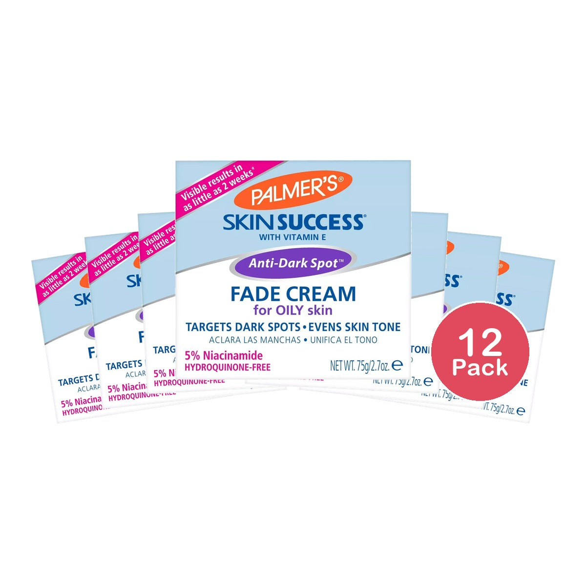 Palmers Skin Success Anti-Dark Spot Fade Cream Face Moisturizer for Oily Skin - 2.7 Oz (Pack of 12)
