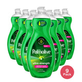Palmolive Liquid Dishwashing Dish Soap Ultra Strength 32.5Oz (Pack of 9)