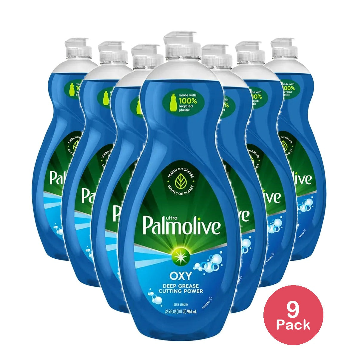 Palmolive Ultra Dishwashing Liquid Soap Oxy Power Degreaser 32.5Oz (Pack of 9)