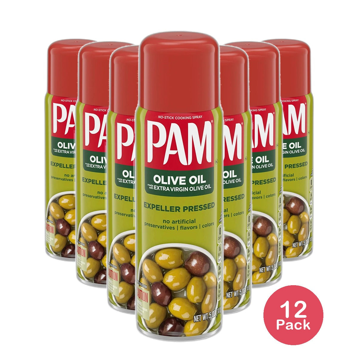 Pam Cooking Spray Olive Oil 5Oz (Pack of 12)