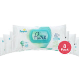 Pampers Aqua Pure Sensitive Baby Wipes 1X Pop Top 15.84Oz (Pack of 8)