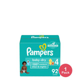 Pampers Baby Dry Diapers Size 4 78.4Oz (Pack of 1)