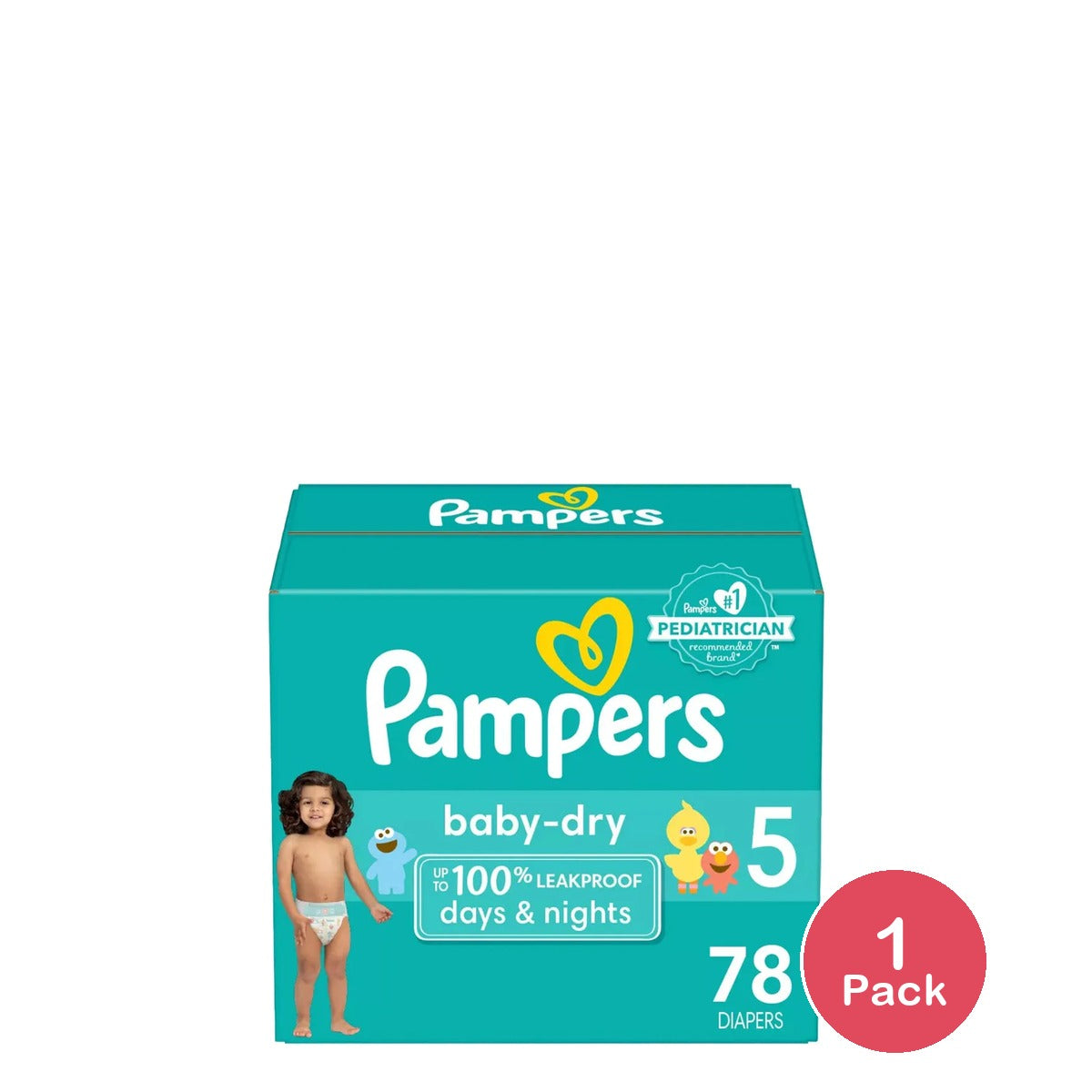 Pampers Baby Dry Diapers Size 5 70.72Oz (Pack of 1)