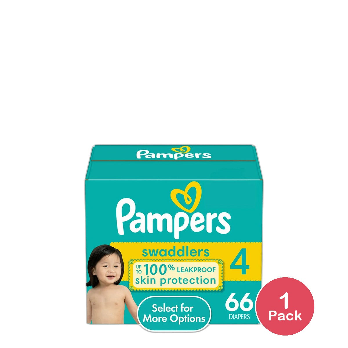 Pampers Swaddlers Active Baby Diapers 4 Sizes 63.52Oz (Pack of 1)