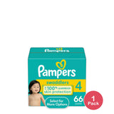 Pampers Swaddlers Active Baby Diapers 4 Sizes 63.52Oz (Pack of 1)