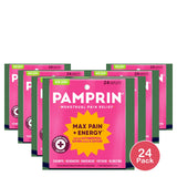 Pamprin Maximum Strength Max Pain + Energy Formula Menstrual Pain Relief Caplets 1.12 Oz (Pack of 24)